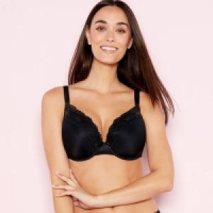 Gorgeous Dd+ Black Back Smoothing D-G T-Shirt Bra
