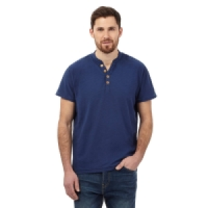 Mantaray Navy Cotton T-Shirt