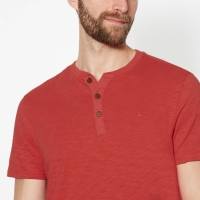 Debenhams Mantaray Red Y-Neck Cotton T-Shirt
