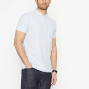 Hammond & Co. By Patrick Grant Pale Blue Honeycomb Texture Polo Shirt
