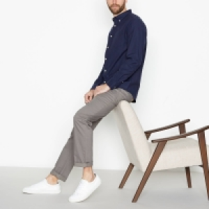 (un)bias Navy Long Sleeves Regular Fit Oxford Shirt