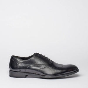 J By Jasper Conran Black Cassius Leather Wing Tip Oxford Shoes