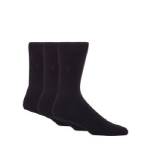 Pringle Designer Pack of Three Plain Natural Bamboo Socks