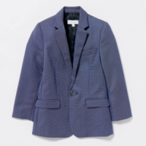 Occasions Boys Blue Textured Suit Jacket