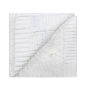 J By Jasper Conran White Chenille Pram Blanket