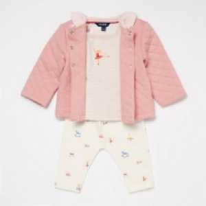 Maine New England Baby Girls Multi-coloured Jacket, Bodysuit and Leggings Set
