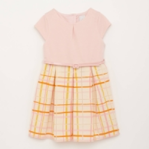 J By Jasper Conran Girls Pink Check Burnout Woven Dress