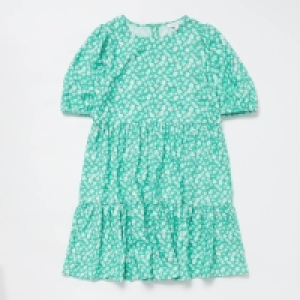 Bluezoo Girls Green Floral Print Dress