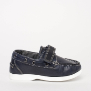 Boys Navy Blue Leather Boat Shoes £10.00