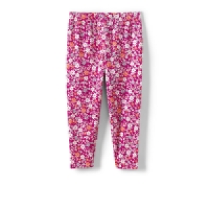 Lands End Pink Girls Tough Cotton Capri Leggings
