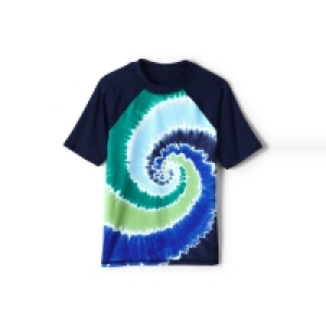 Debenhams Lands End Blue Boys Short Sleeves Rash Vest