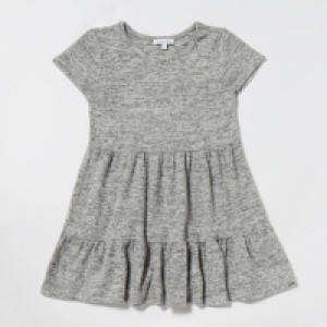 Debenhams Bluezoo Girls Grey Tiered Dress