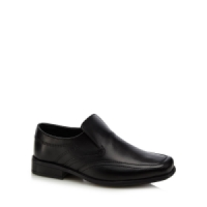Debenhams Boys Black Leather School Shoes