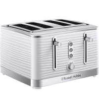 Debenhams Russell Hobbs White Inspire 4 slice toaster 24380