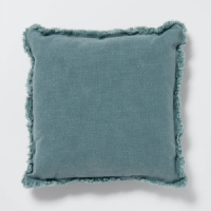 Debenhams Green Fringe Trim Cushion