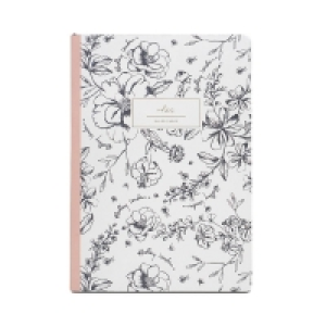 Debenhams Radley White Sketchy Floral Print A5 Notebook