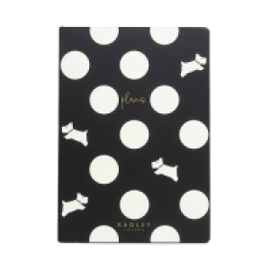 Radley Black Spot Print Heritage Undated Agenda A5 Notebook