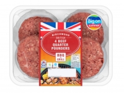 Birchwood British 4 Beef Quarter Pounders £1.99