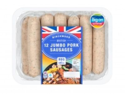 Lidl  Birchwood 12 Jumbo British Pork Sausages
