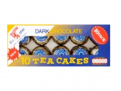 Tunnocks 10 Dark Chocolate Tea Cakes £1.35