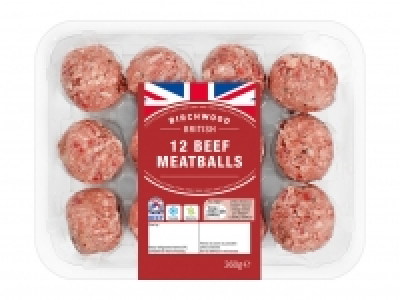 Birchwood 12 British Beef Meatballs