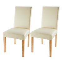 Aldi  2 Cream Dining Chairs