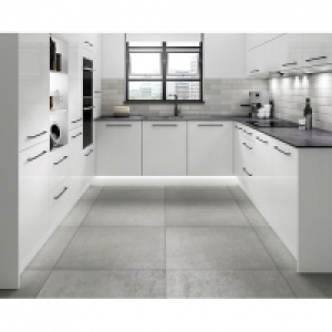 Wickes Boutique Andora Grey Glazed Porcelain Wall & Floor Ti £36.25