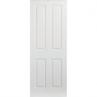 Wickes  Wickes Stirling White Grained Moulded 4 Panel Internal Door 