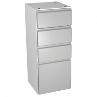 Wickes  Wickes Hertford Dove Grey Multi-drawer Floorstanding Storage