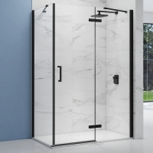 Nexa By Merlyn 8mm Black Frameless Inline Hinge Door For Rec