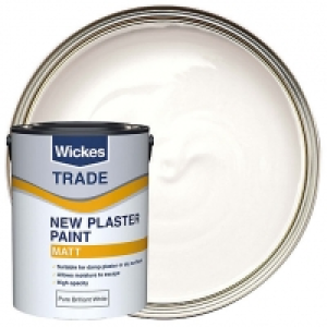 Wickes Trade Emulsion Paint for New Plaster - Pure Brilliant £17.00