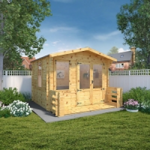 Mercia 3.3 x 3.7m 19mm Log Thickness Log Cabin with Assembly £2,500.00