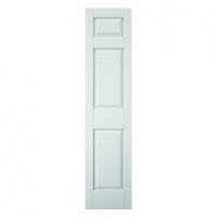 Wickes  Wickes Woburn White Grained Moulded 3 Panel Internal Door - 