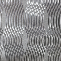 Wickes  Arthouse Wave Silver Foil Wallpaper 10.05m x 53cm