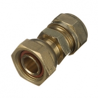 Wickes  Wickes Brass Compression Straight Tap Connector - 15mm