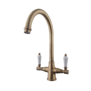 Wickes  Wickes Zores Monobloc Kitchen Sink Mixer Tap - Antique Brass