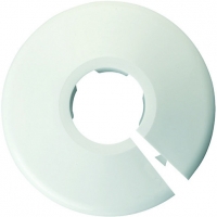 Wickes  Wickes White Pipe Collars - 22mm Pack of 5
