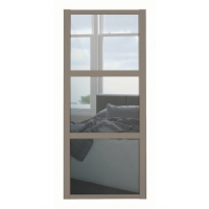 Spacepro 3 Panel Shaker Stone Grey Frame Mirror Door - 762mm £150.00