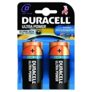 Duracell Ultra Power D2 Batteries PK2
