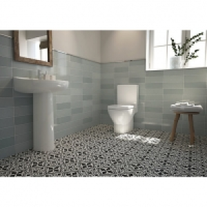 Wickes Soho Green Ceramic Wall Tile - 300 x 100mm &pound;25.49