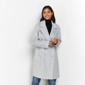 Debenhams Wallis Grey Double Breasted Coat