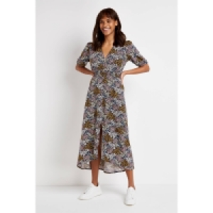 Wallis Tall Multicoloured Floral Print Midi Dress