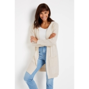 Wallis Cream Hooded Cardigan