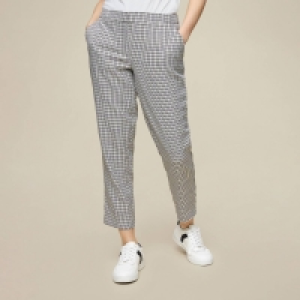 Dorothy Perkins Petite Grey Check Naple Ankle Grazer Trousers