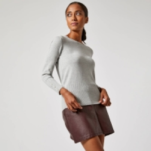 Debenhams Dorothy Perkins Petite Grey Pearl Cuff Jumper