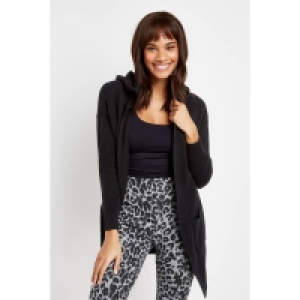 Wallis Black Hooded Cardigan