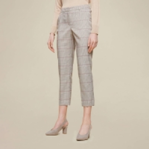 Debenhams Dorothy Perkins Grey Check Ankle Grazer Trousers