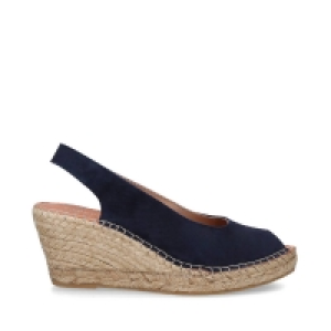 Debenhams Carvela Comfort Navy Sharon High Heel Wedge Espadrille Sandals