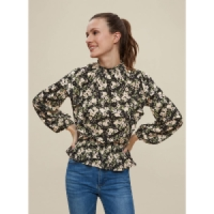Dorothy Perkins Multicoloured Floral Print Ruffle Sleeves Top