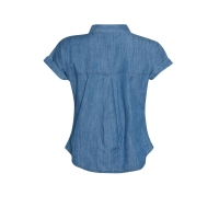 Debenhams Dorothy Perkins Blue Denim Short Sleeves Shirt